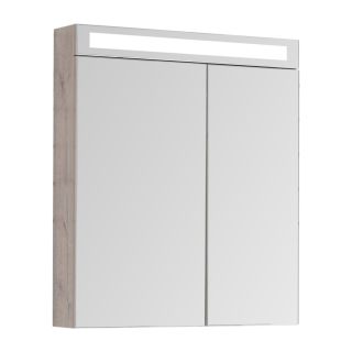 Зеркальный шкаф Dreja.Rus MAX 70 с LED-освещением, дуб кантри